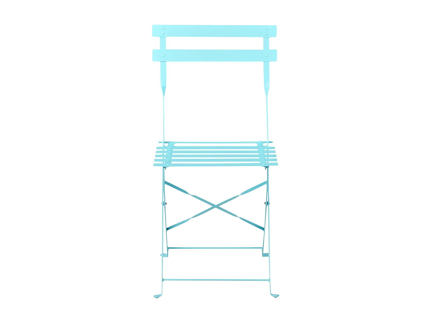 Ensemble pour bistro Pliant FIORI Métal Turquoise