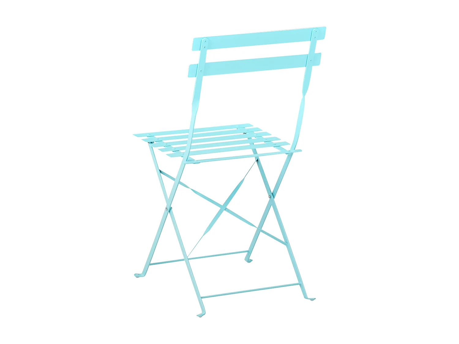 Ensemble pour bistro Pliant FIORI Métal Turquoise