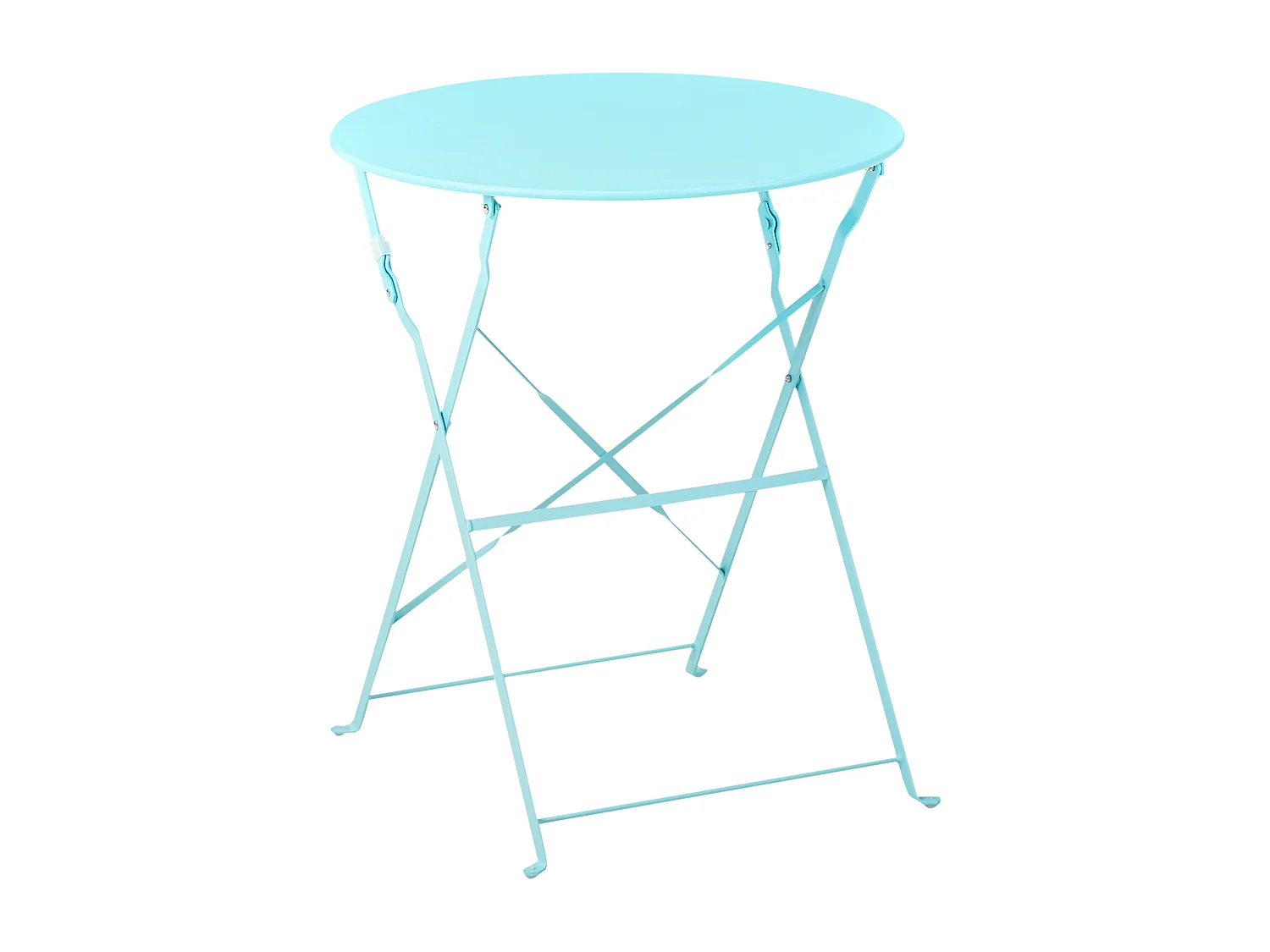 Ensemble pour bistro Pliant FIORI Métal Turquoise