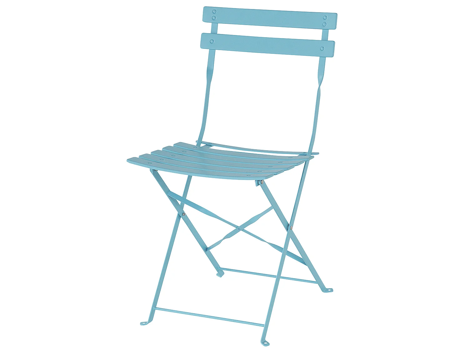 Ensemble pour bistro Pliant FIORI Métal Turquoise