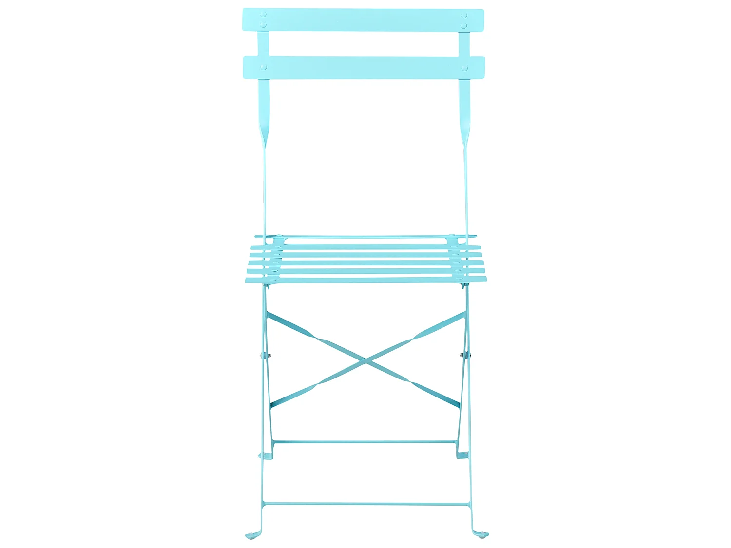 Ensemble pour bistro Pliant FIORI Métal Turquoise