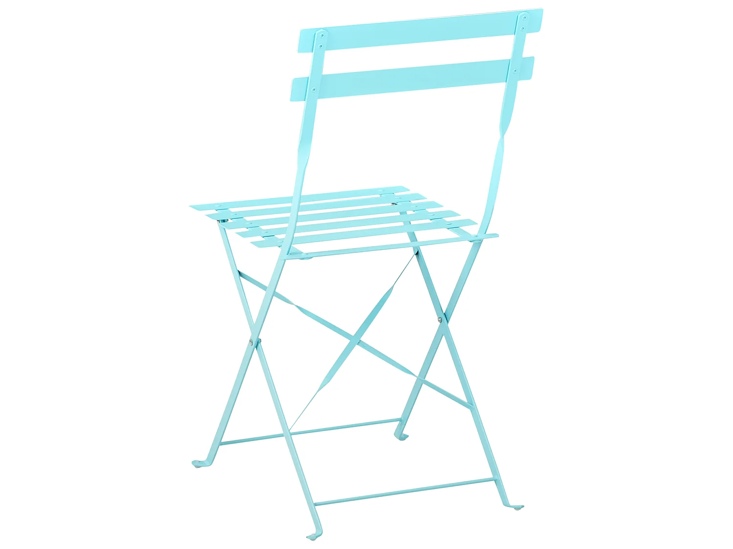 Ensemble pour bistro Pliant FIORI Métal Turquoise