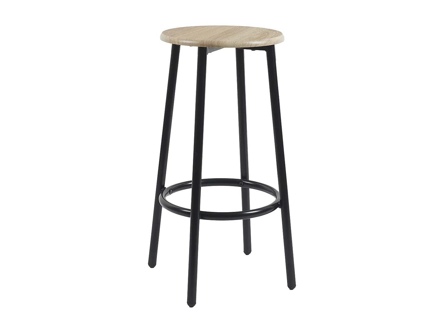 Table Mange Debout Et 4 Tabourets Loka Marron, Noir
