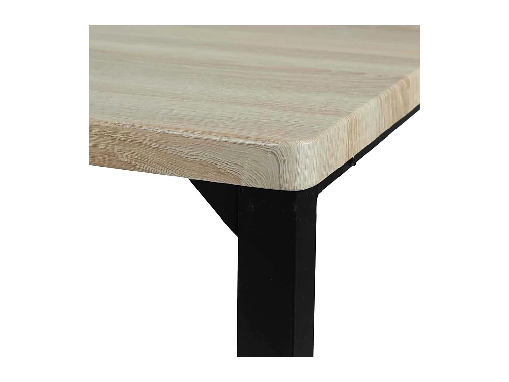 Table Mange Debout Et 4 Tabourets Loka Marron, Noir