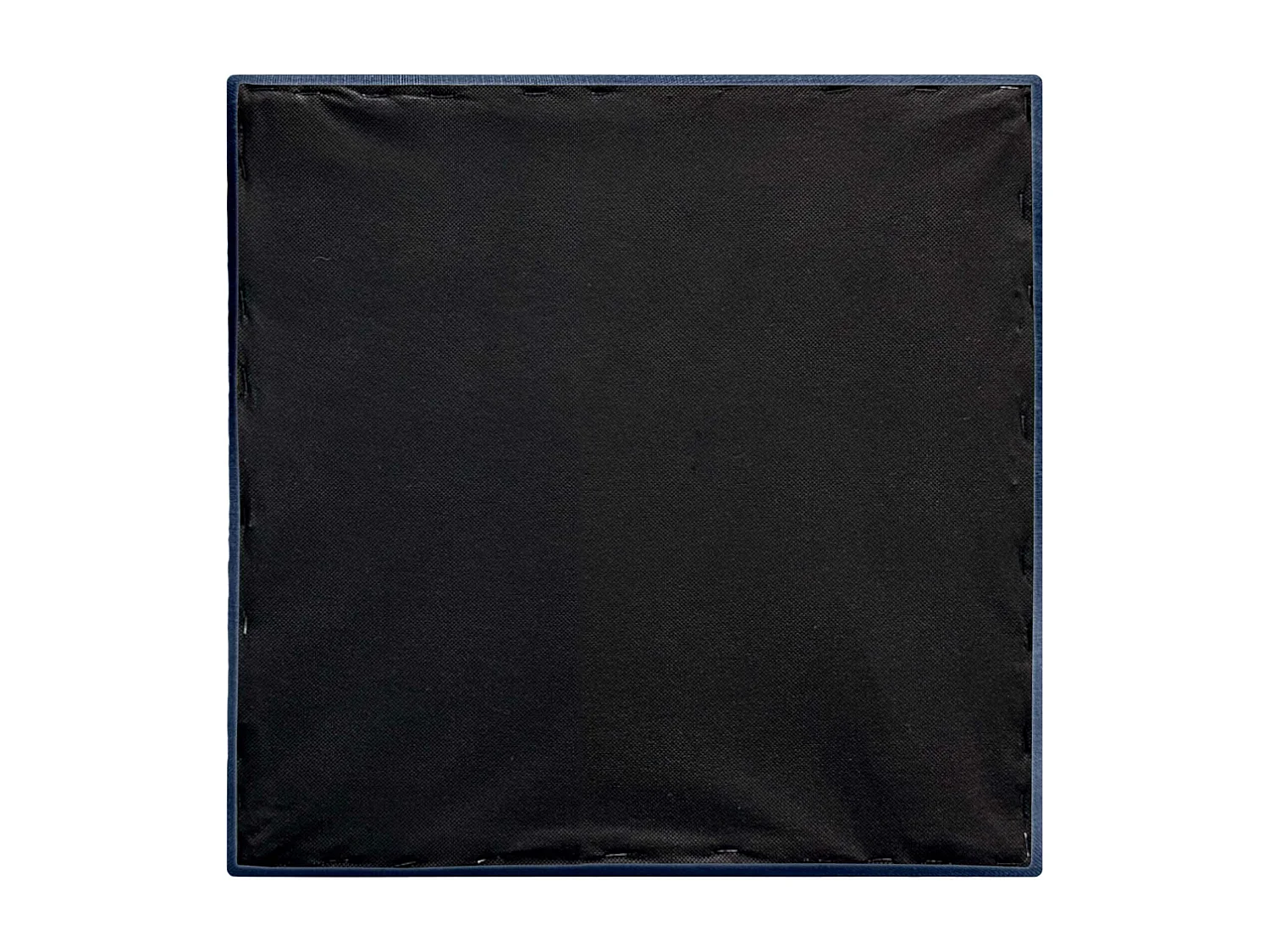 DHOME Set aus 1 mit Leinen gepolsterten selbstklebenden Paneel für Wände - Schallabsorbierend, Stoßschutz, Kopfteil-Dekoration (Marineblau, 60x60cm, x1)