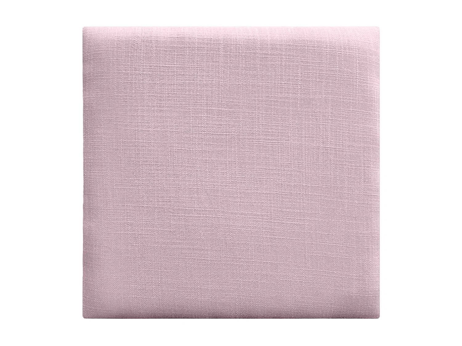 DHOME Ensemble de 6 Panneaux muraux en lin autocollants, absorption acoustique, protection contre les chocs et Têtes de Lit (Rose Poudré, 60x60cm, x6)