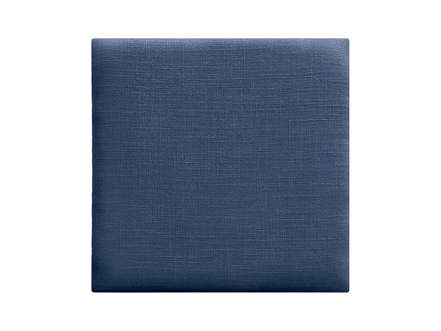 DHOME Ensemble de 8 Panneaux muraux en lin autocollants, absorption acoustique, protection contre les chocs et Têtes de Lit (Bleu Marine, 50x50cm, x8)