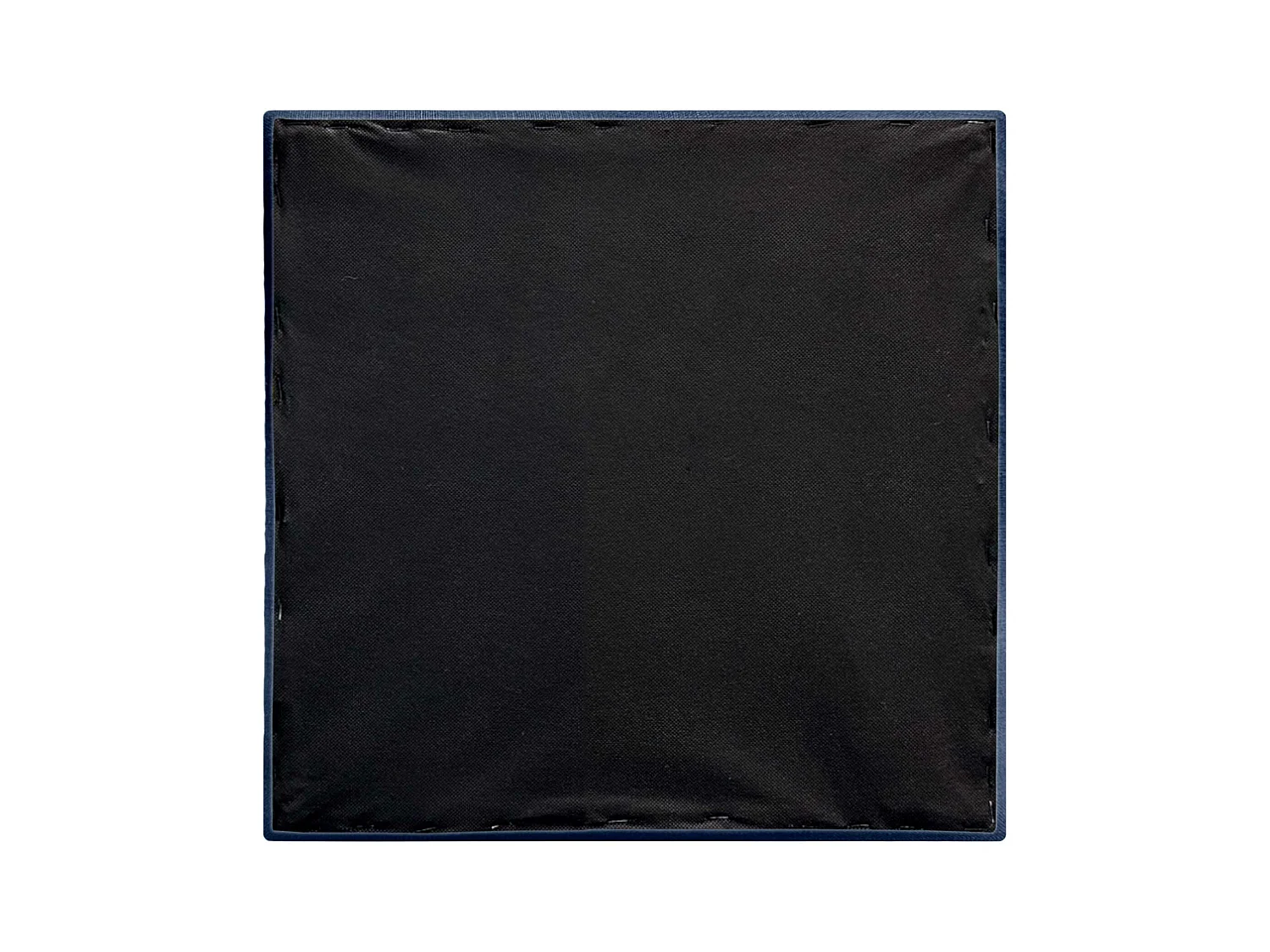 DHOME Ensemble de 8 Panneaux muraux en lin autocollants, absorption acoustique, protection contre les chocs et Têtes de Lit (Bleu Marine, 50x50cm, x8)
