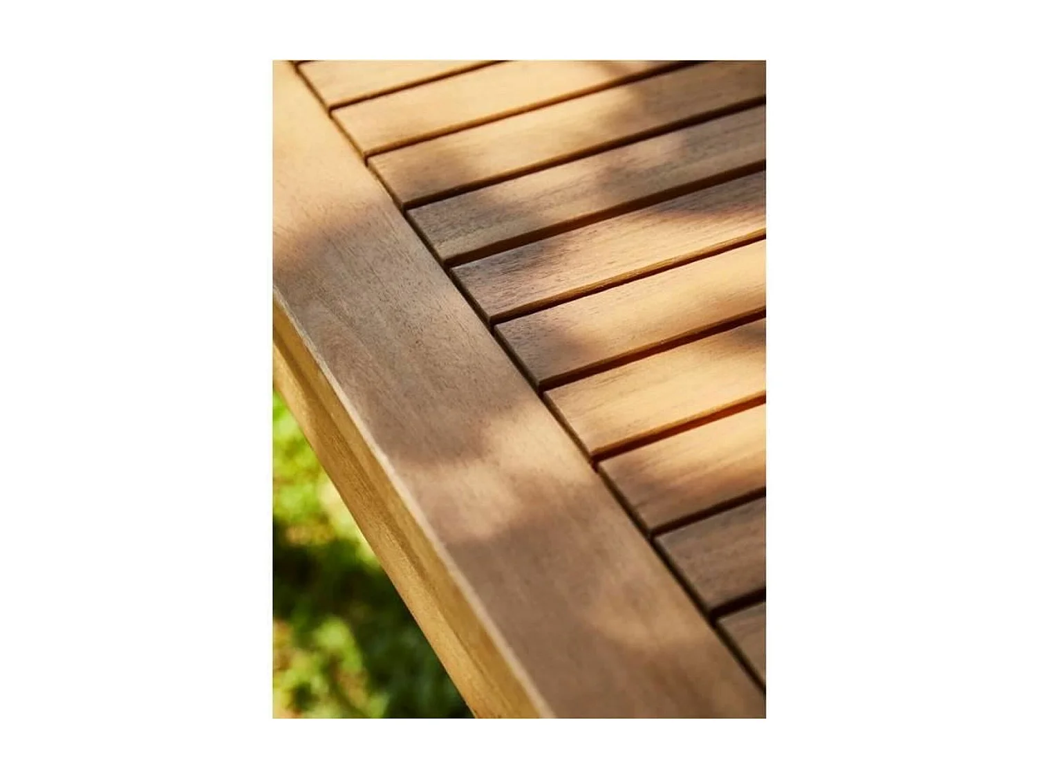 Set da giardino in legno di Acacia FSC componibile per 7 persone con cuscini e copertura - Levata - Grigio