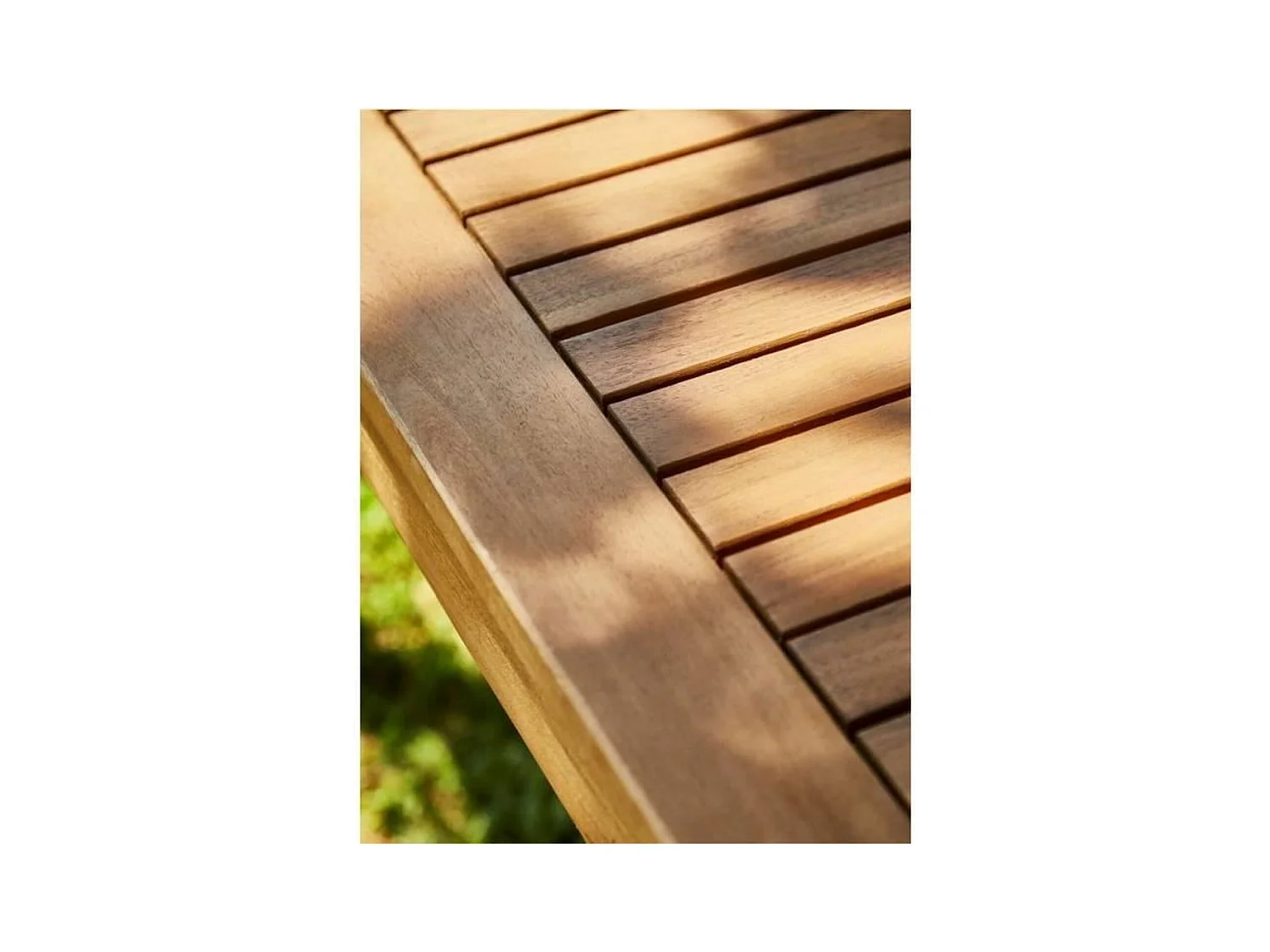 Salon de jardin en bois dAcacia FSC avec coussins + housse de protection - 7 personnes - Levata - Gris