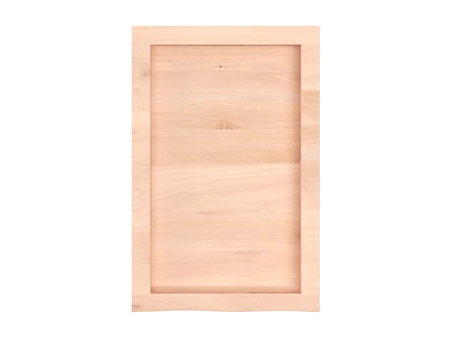 Bancada de banheiro 40x60x(2-4) cm madeira maciça não tratada