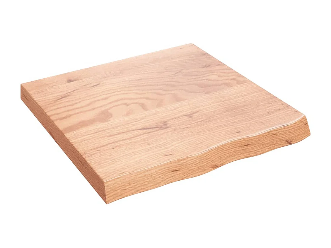 Bancada de banheiro marrom 60x60x(2-6) cm madeira tratada