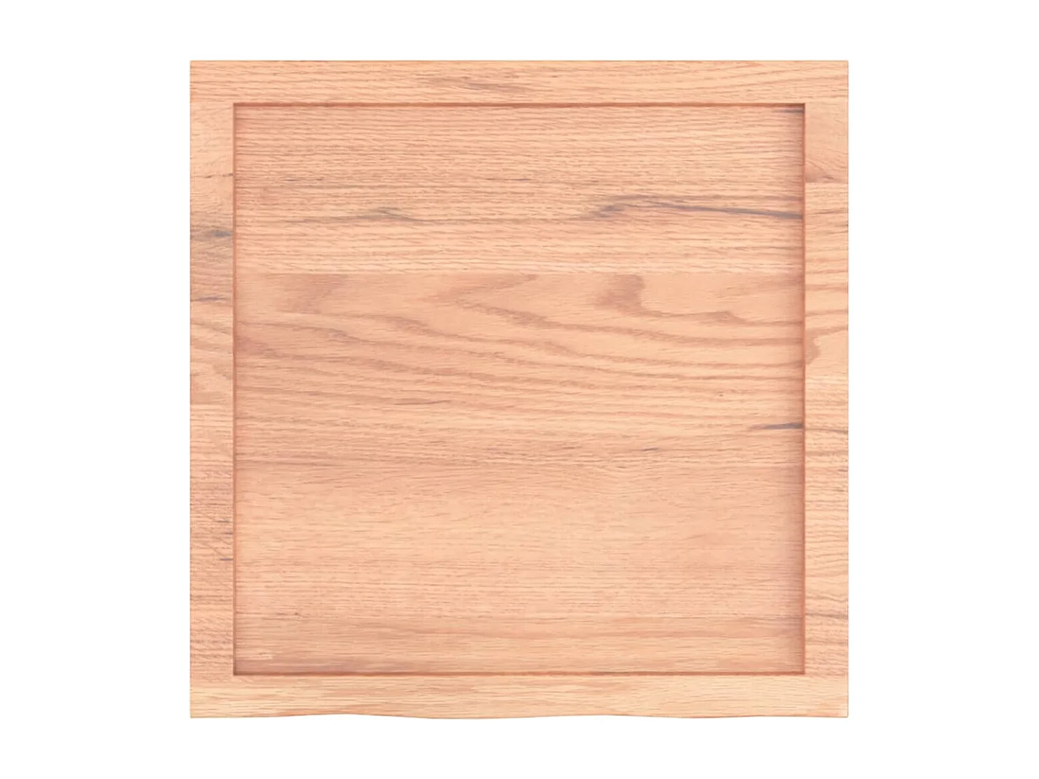 Bancada de banheiro marrom 60x60x(2-6) cm madeira tratada
