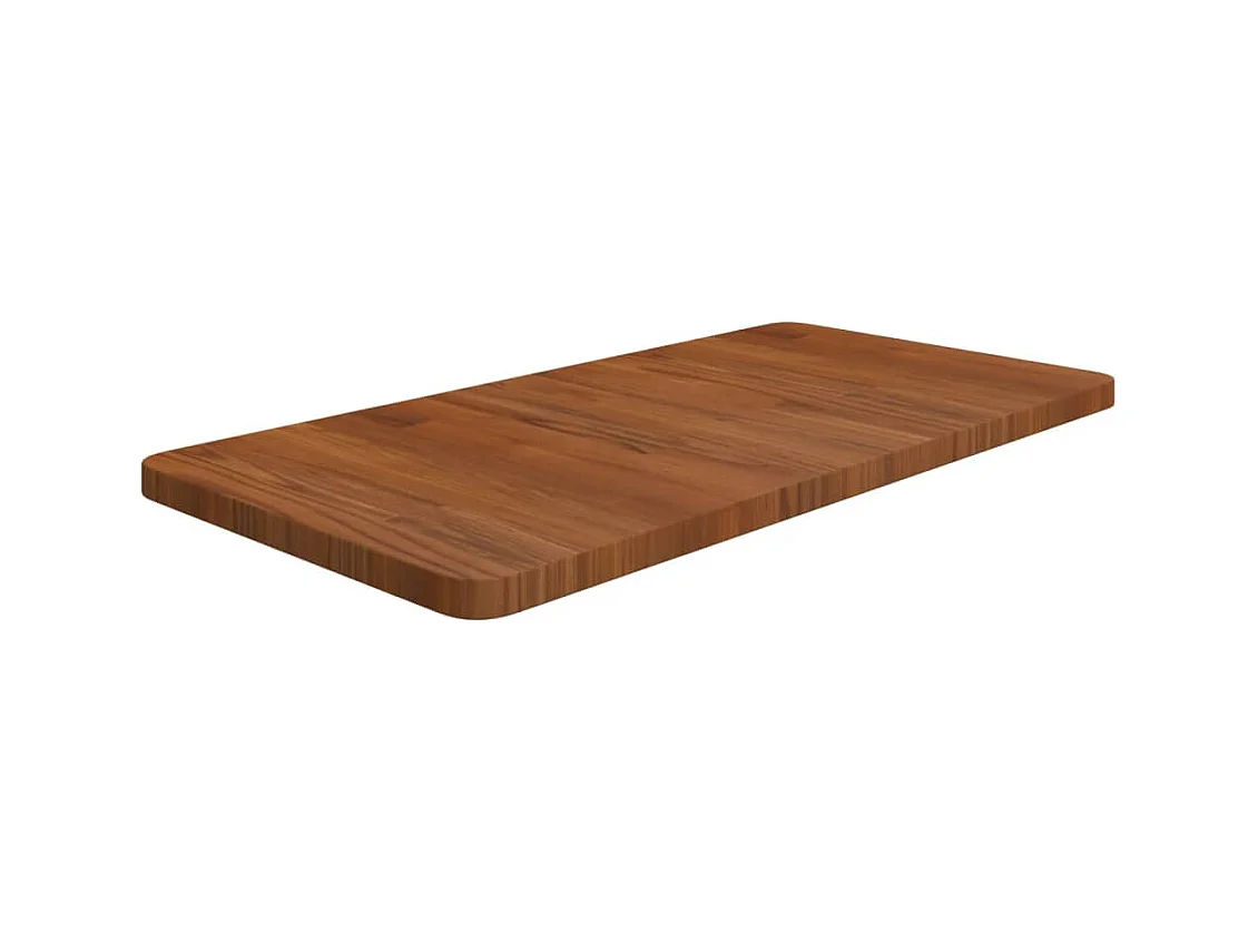 Comptoir de salle de bain Marron foncé 80x40x2,5 cm Bois traité