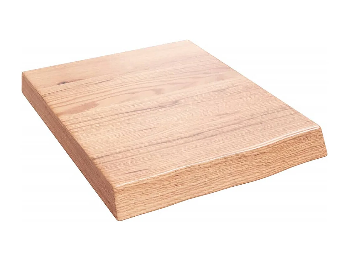 Comptoir de salle de bain marron 40x50x(2-6) cm bois traité