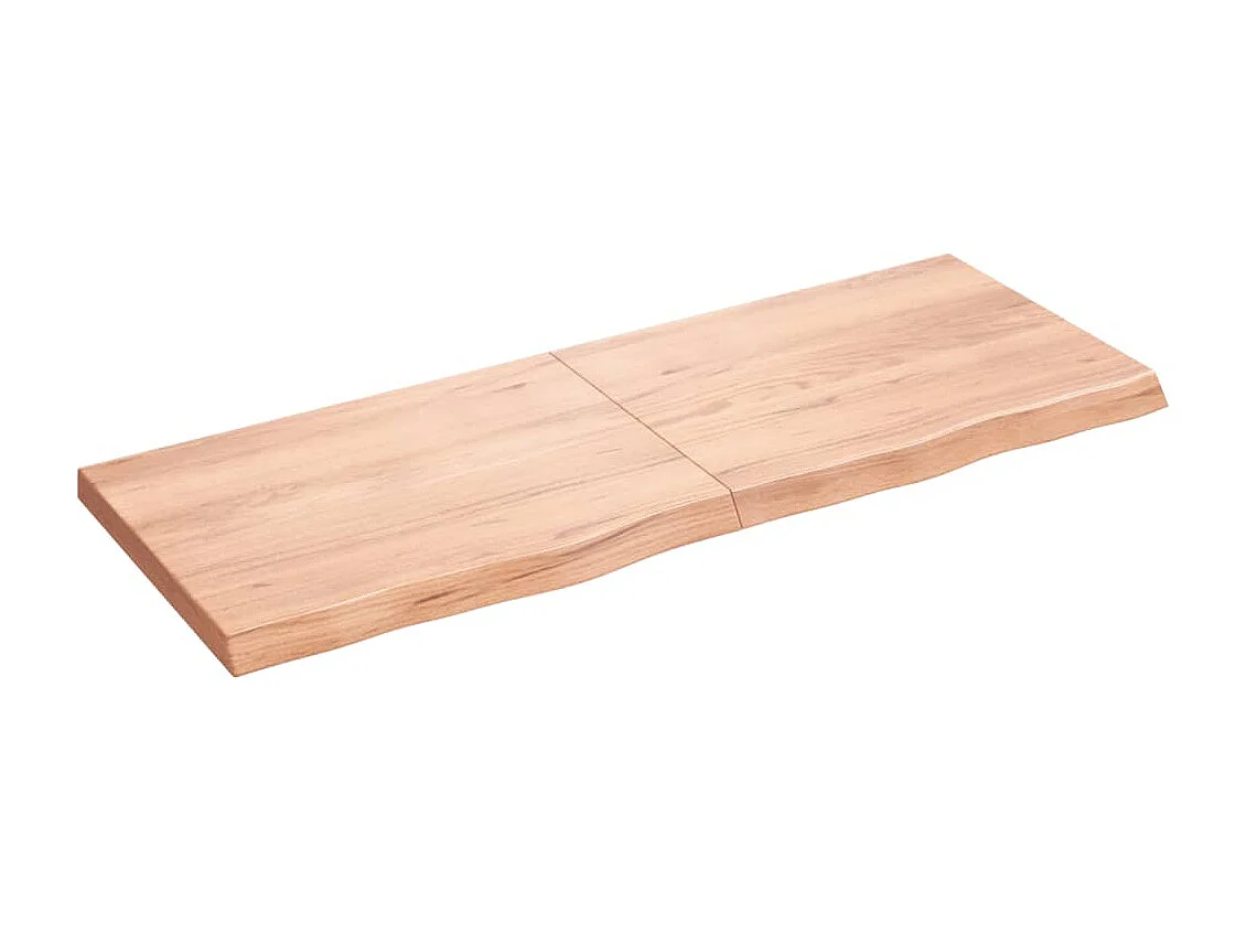 Bancada de banheiro marrom 160x60x(2-6) cm madeira tratada