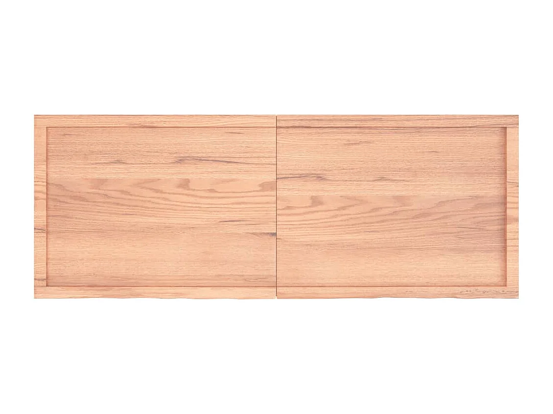 Bancada de banheiro marrom 160x60x(2-6) cm madeira tratada