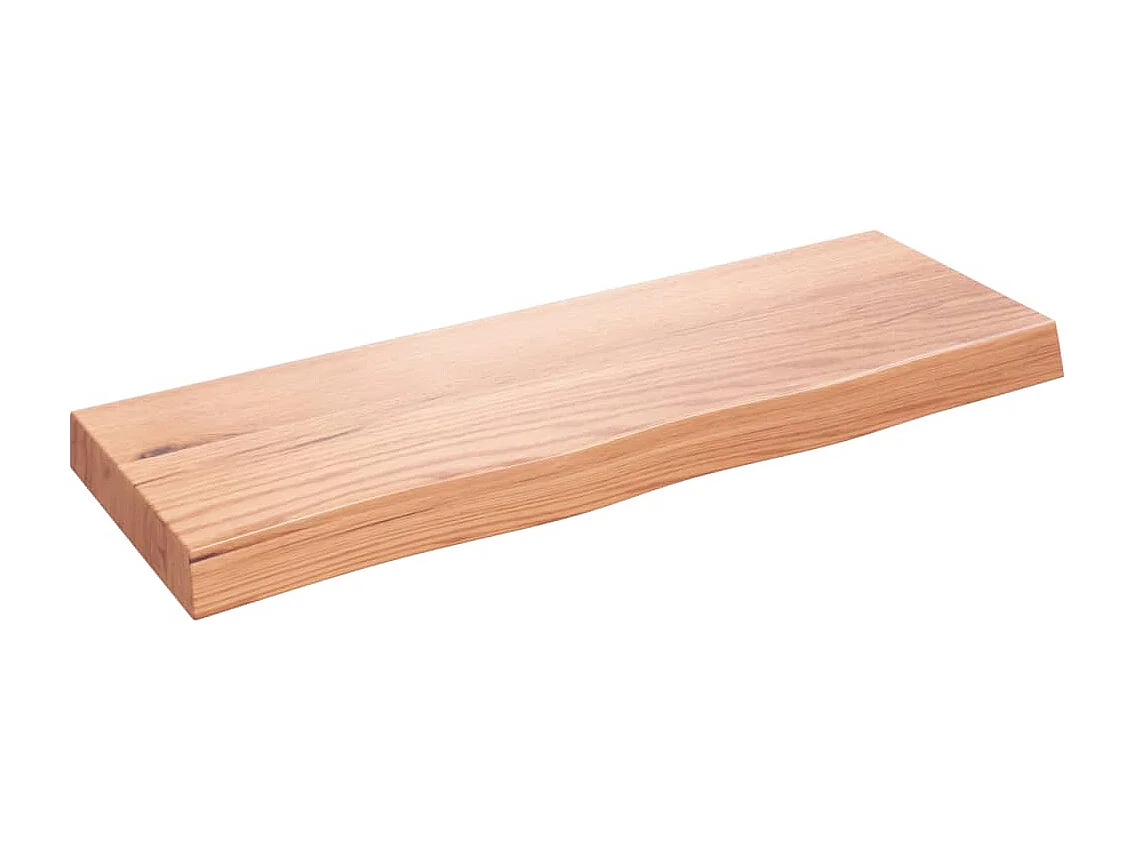 Braune Badezimmertheke 80x30x(2-6) cm behandeltes Holz