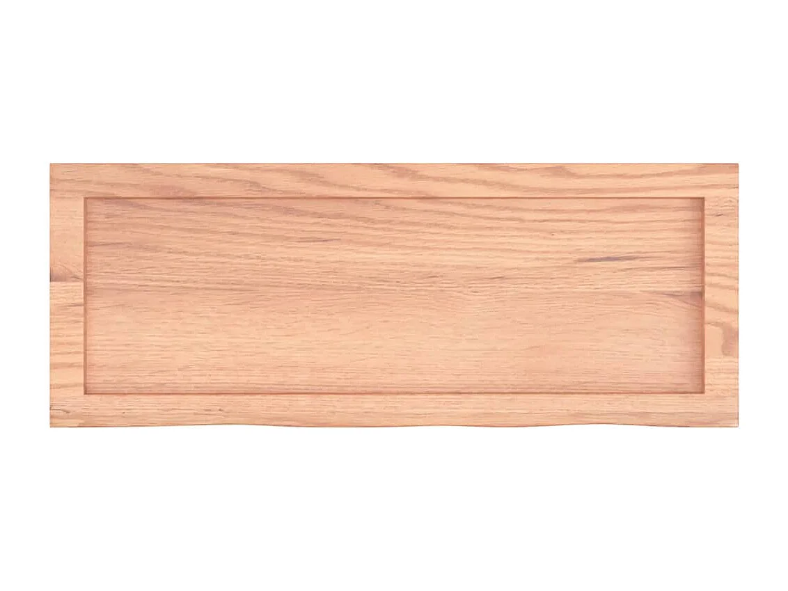 Braune Badezimmertheke 80x30x(2-6) cm behandeltes Holz