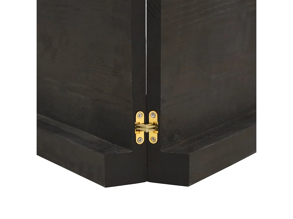 Bancada de banheiro marrom escuro madeira maciça tratada