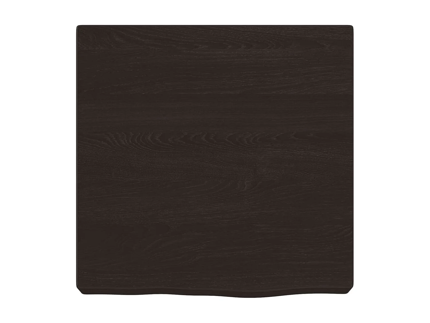 Bancada de banheiro marrom escuro madeira maciça tratada