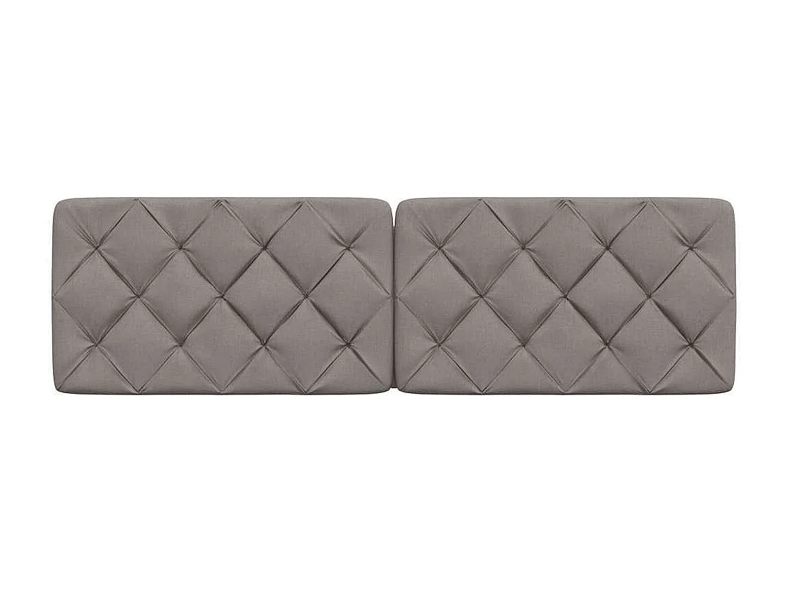 Coussin de tête de lit taupe 160 cm tissu
