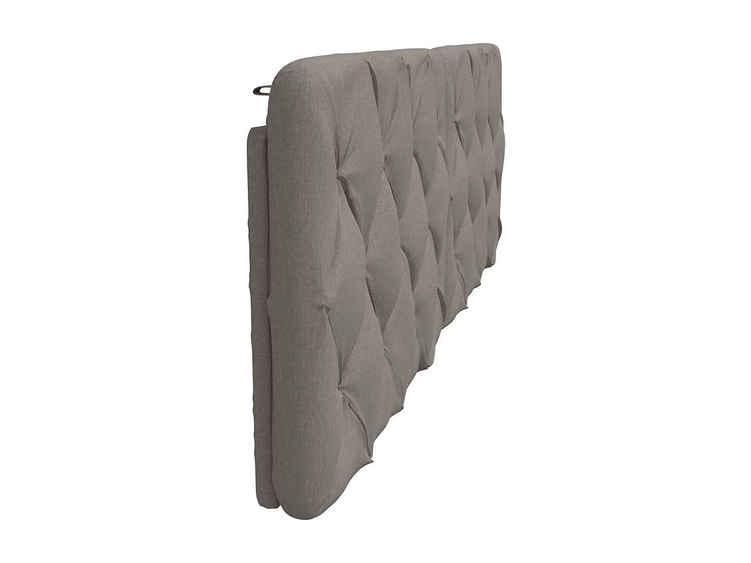 Coussin de tête de lit taupe 160 cm tissu