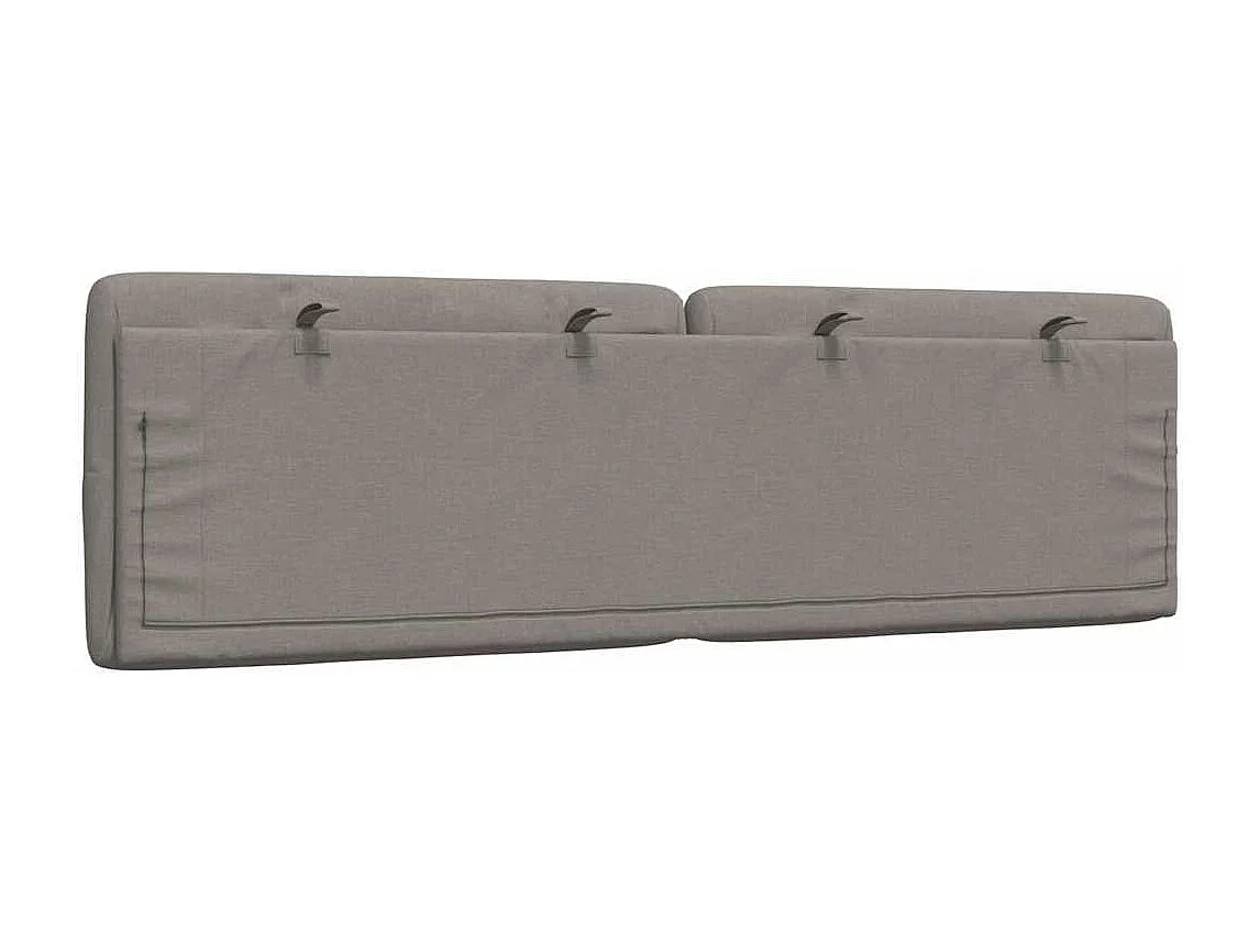 Coussin de tête de lit taupe 160 cm tissu