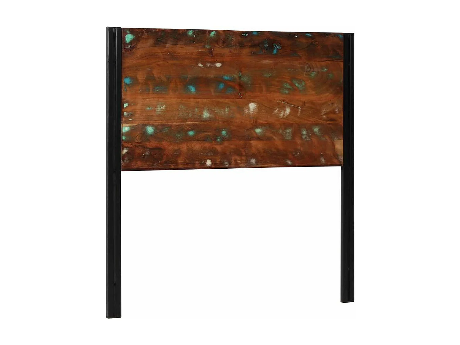 Tête de lit 100 cm bois massif récupéré et fer