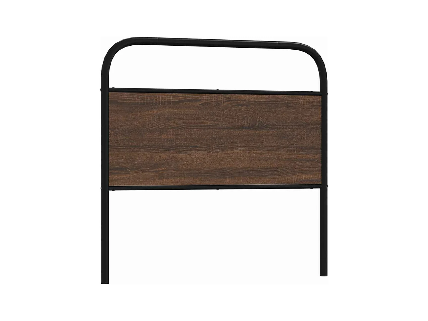 Testiera in rovere marrone 90 cm acciaio e legno ingegnerizzato