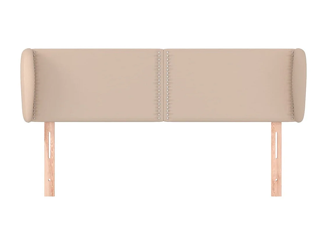 Tête de lit avec oreilles Cappuccino 147x23x78/88 cm Similicuir