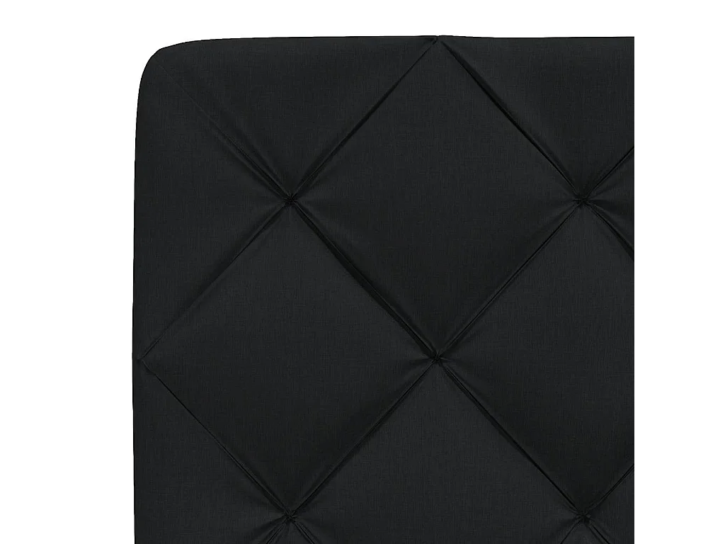 Coussin de tête de lit noir 200 cm tissu
