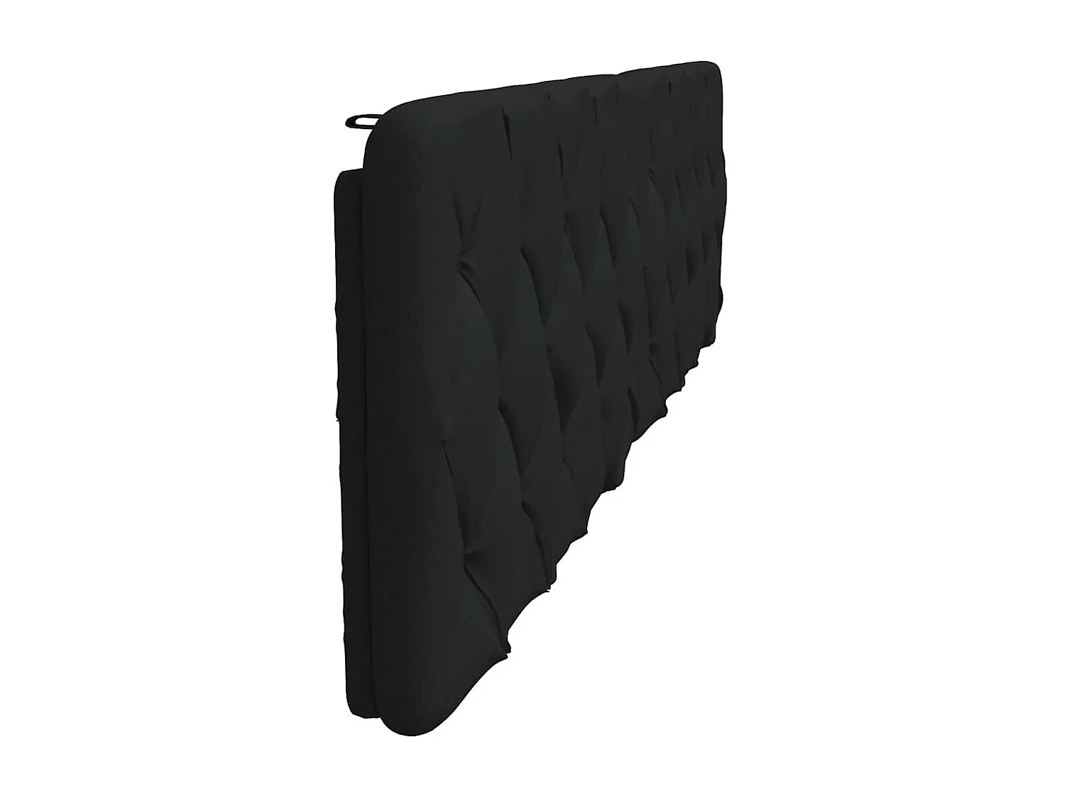 Cuscino testiera nero tessuto 200 cm