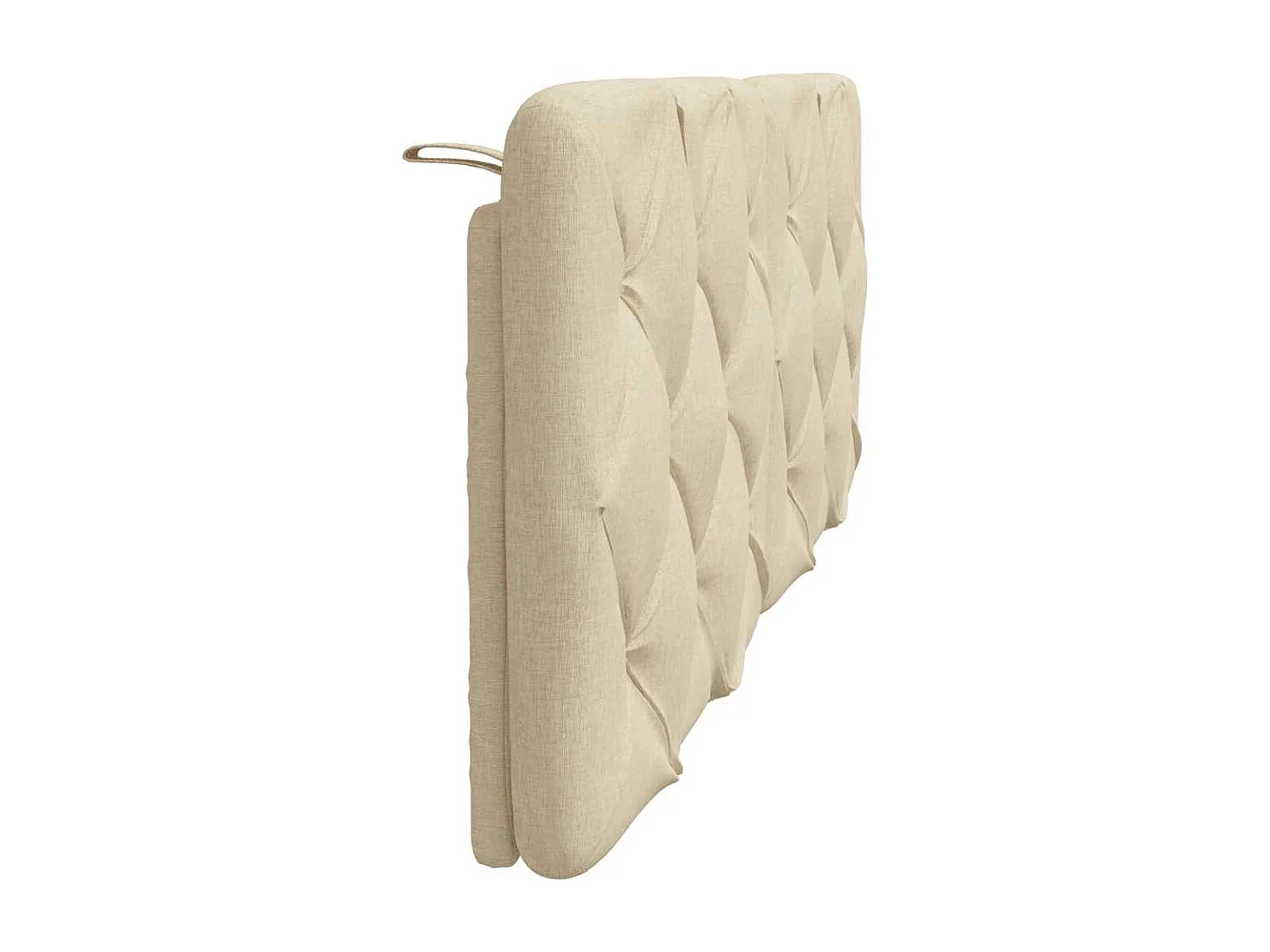 Coussin de tête de lit crème 140 cm tissu