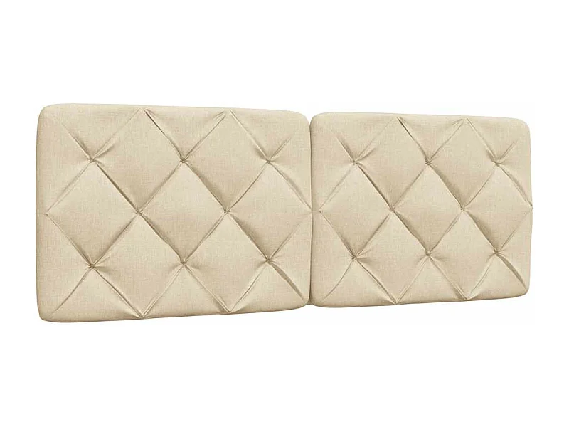 Cojín cabecero de cama tejido crema 140 cm