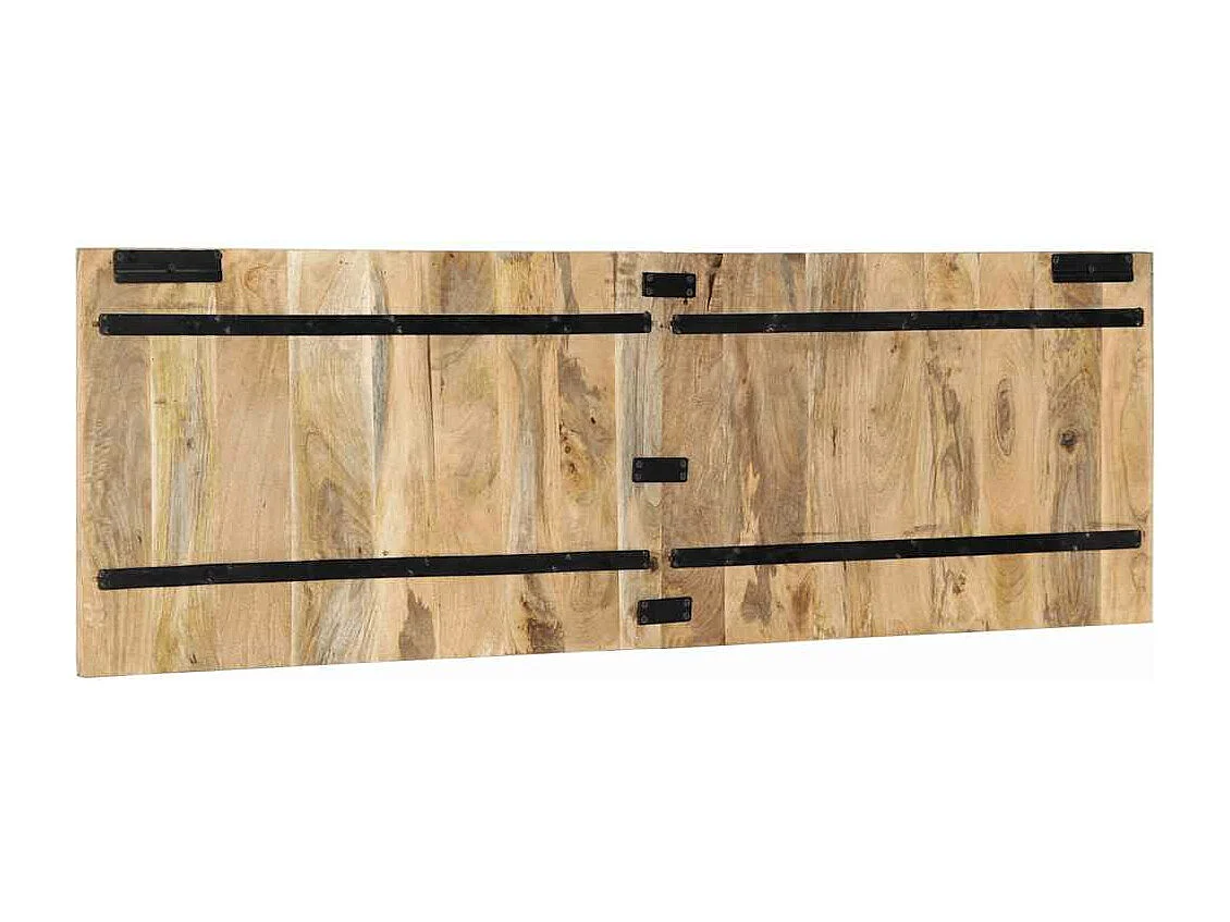 Cabeceira de 160 cm em madeira maciça de manga crua