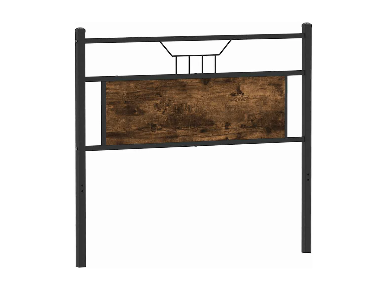 Tête de lit chêne fumé 100 cm bois d'ingénierie et acier