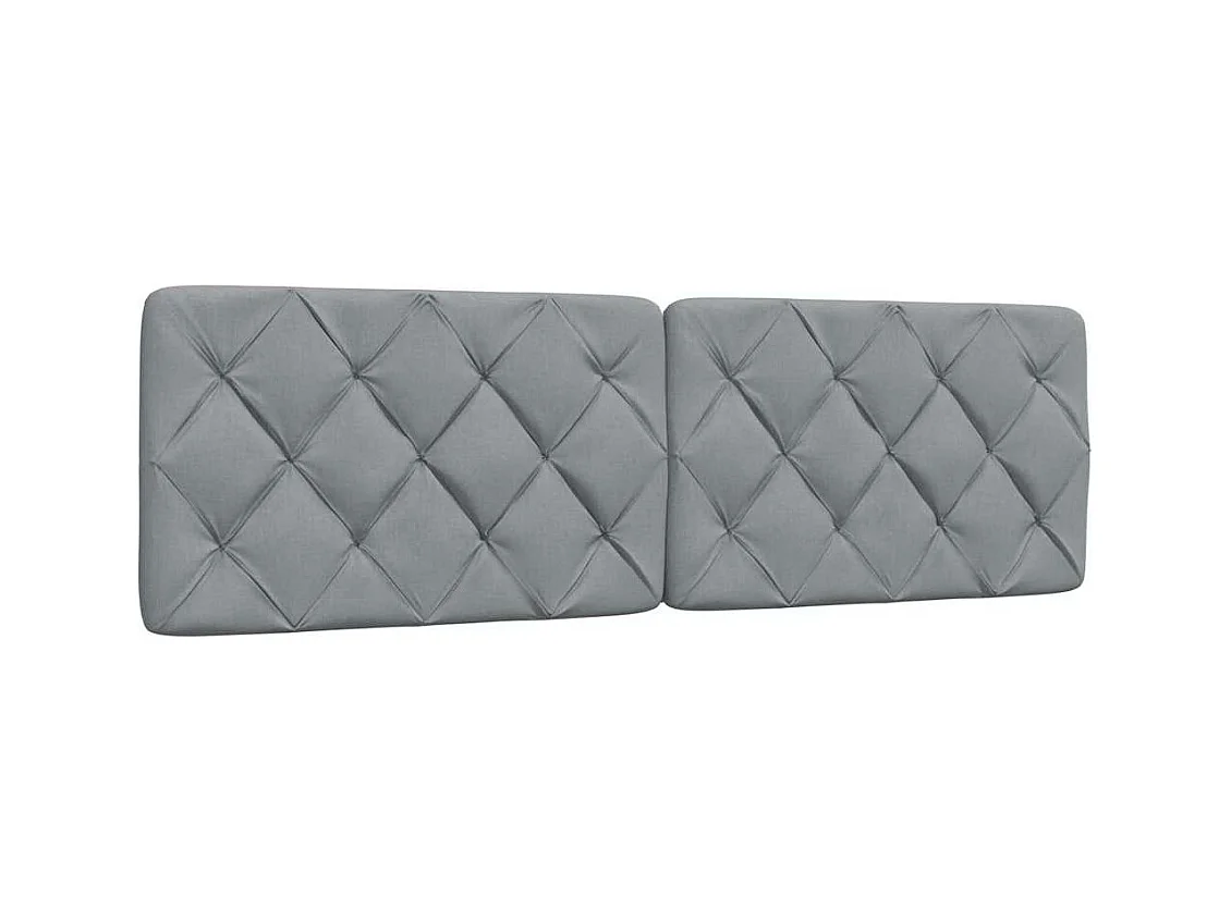 Cuscino testiera grigio chiaro tessuto 160 cm