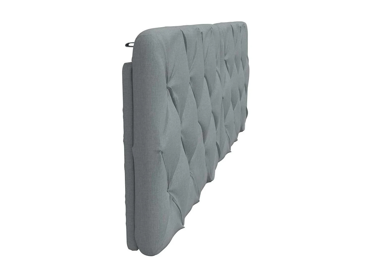 Hellgraues Kopfteilkissen 160 cm Stoff