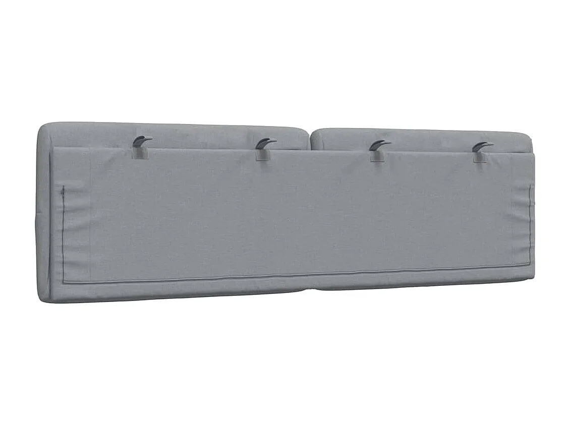 Hellgraues Kopfteilkissen 160 cm Stoff