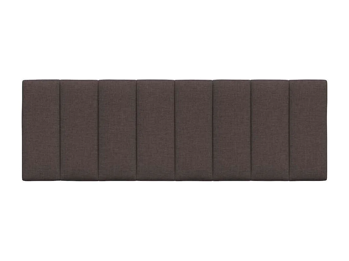 Cojín cabecero de cama de tela marrón oscuro de 120 cm