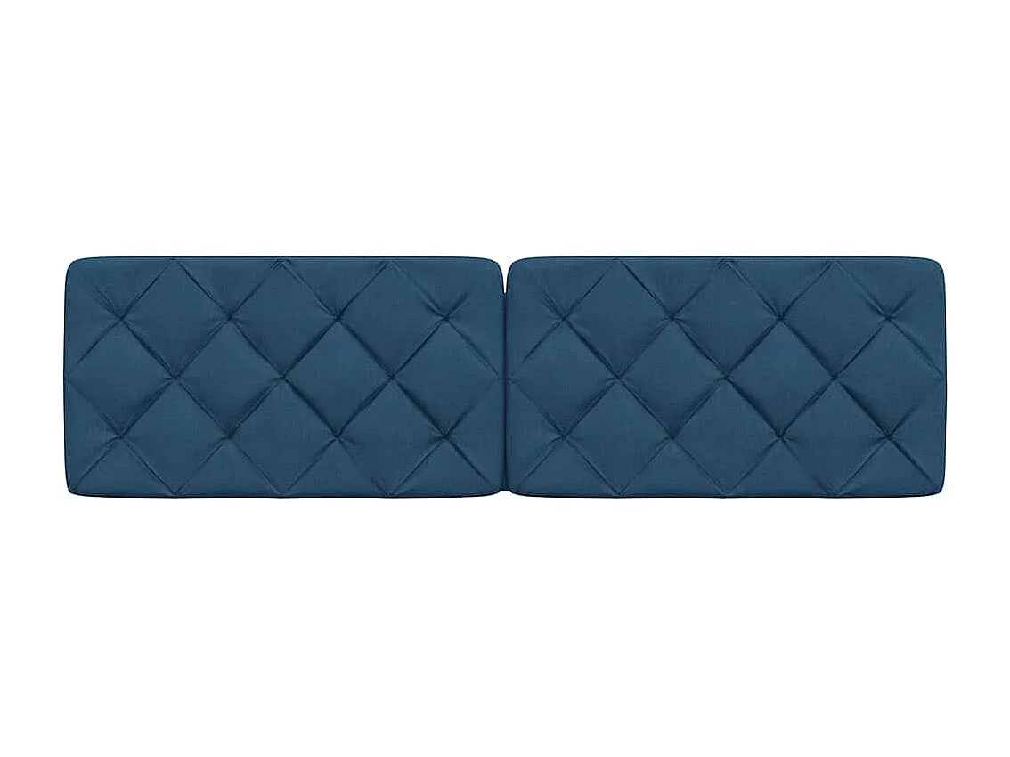 Coussin de tête de lit bleu 180 cm tissu
