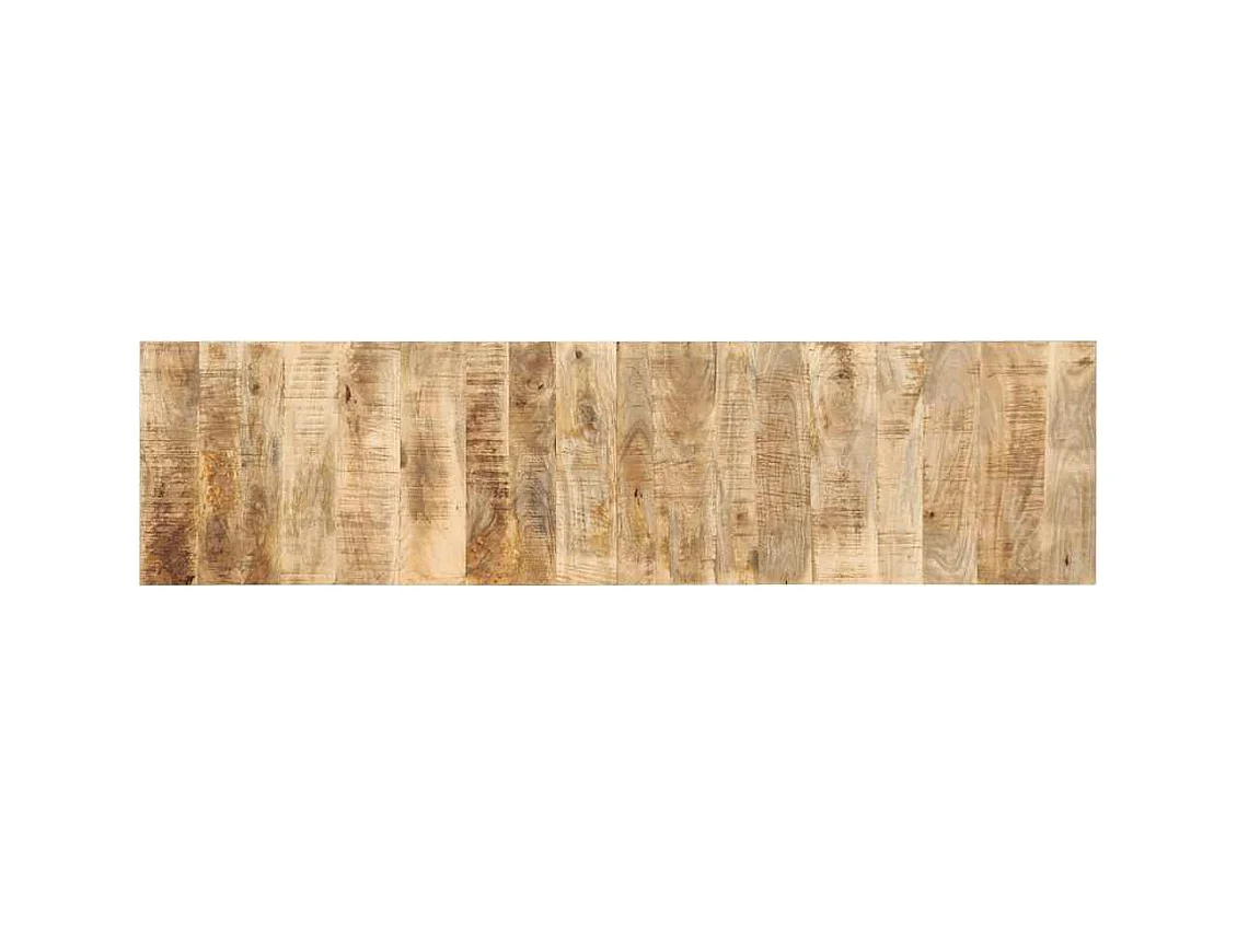 Tête de lit 200 cm bois de manguier brut massif