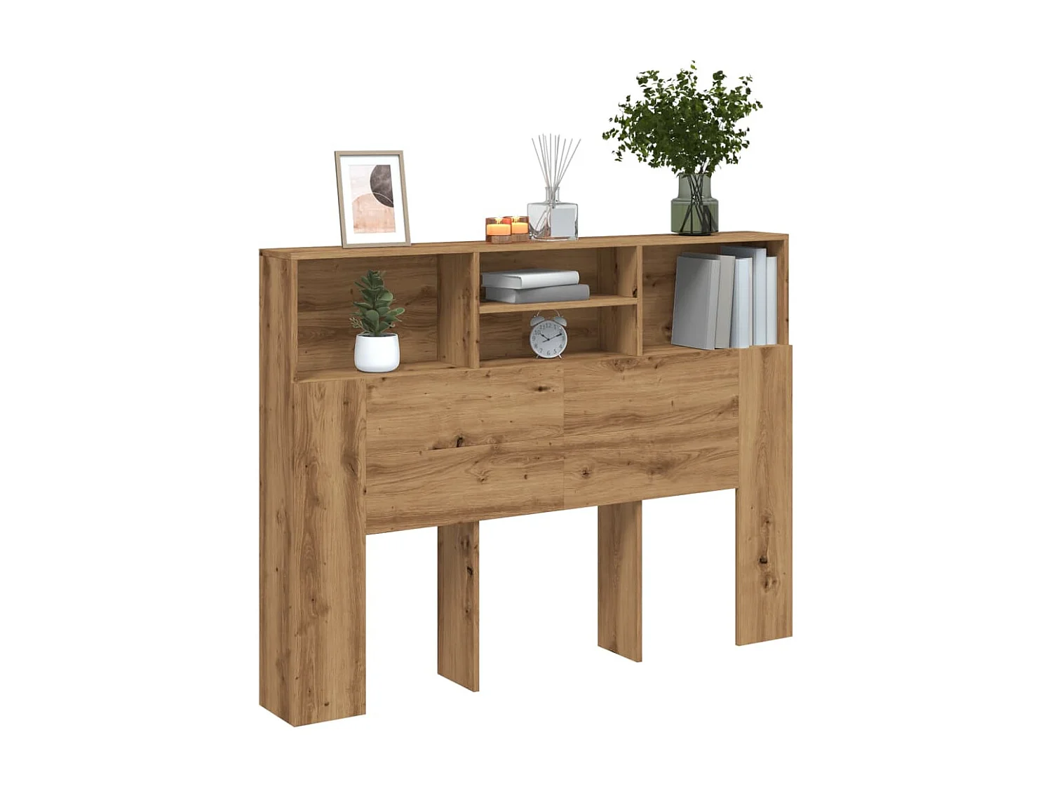 Mobile testiera in rovere fatto a mano 140x19x103,5 cm