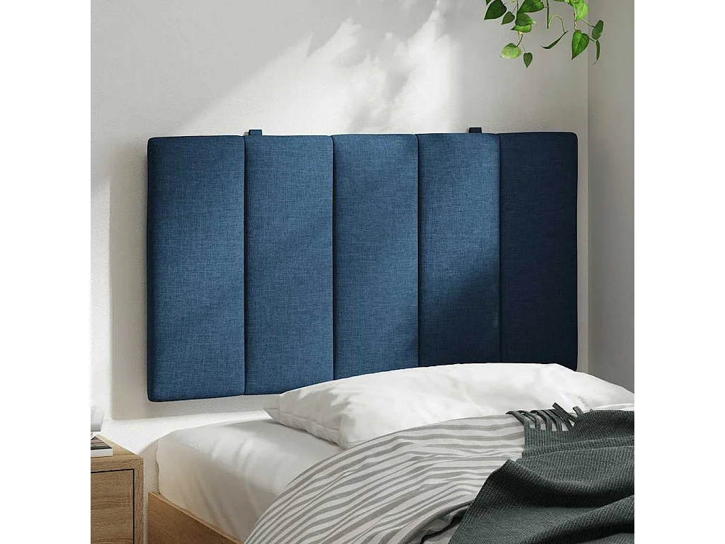 Cuscino testiera blu tessuto 80 cm