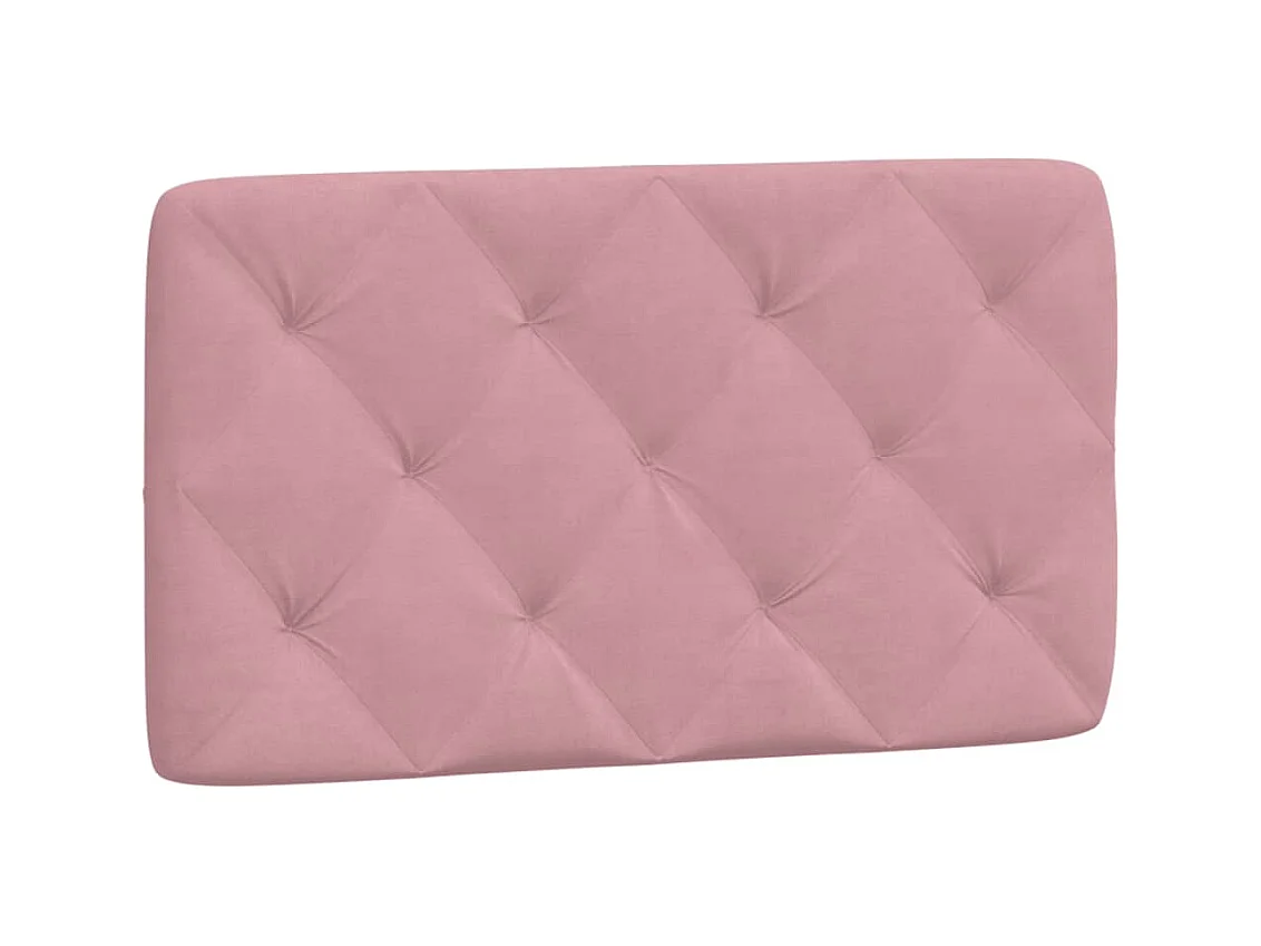 Cuscino testiera rosa 90 cm velluto