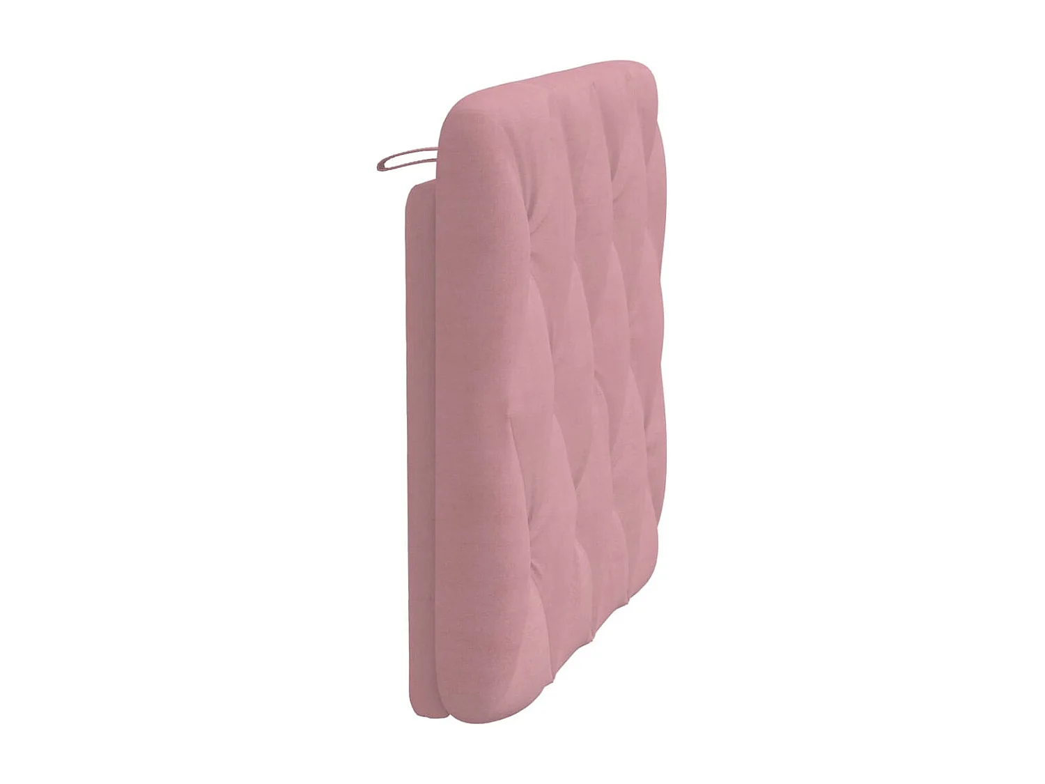 Almofada de cabeceira rosa 90 cm veludo