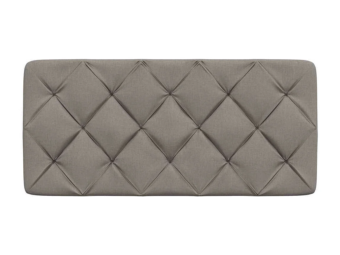 Cojín cabecero de cama color topo 100 cm tela