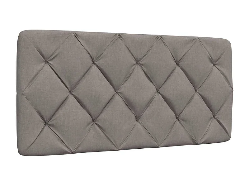 Cojín cabecero de cama color topo 100 cm tela