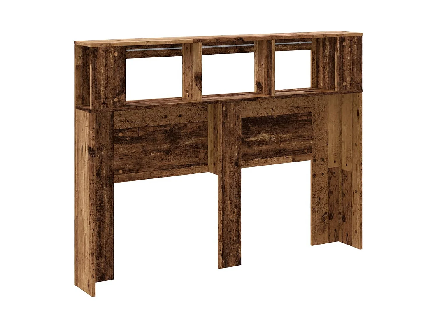 Testiera LED in legno vecchio 140x18,5x103,5cm in legno ingegnerizzato